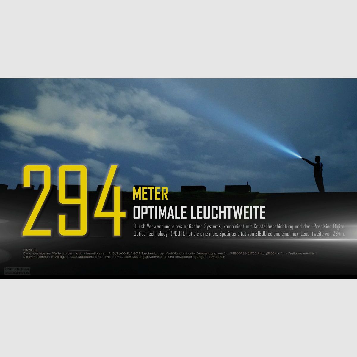 Nitecore MH10S Taschenlampe 1800 Lumen