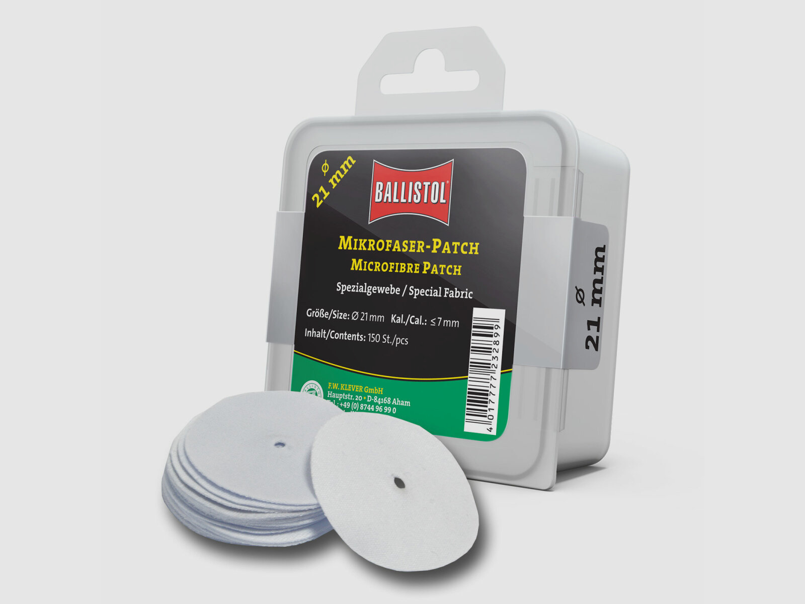 Ballistol microvezel-patch rond 21 mm