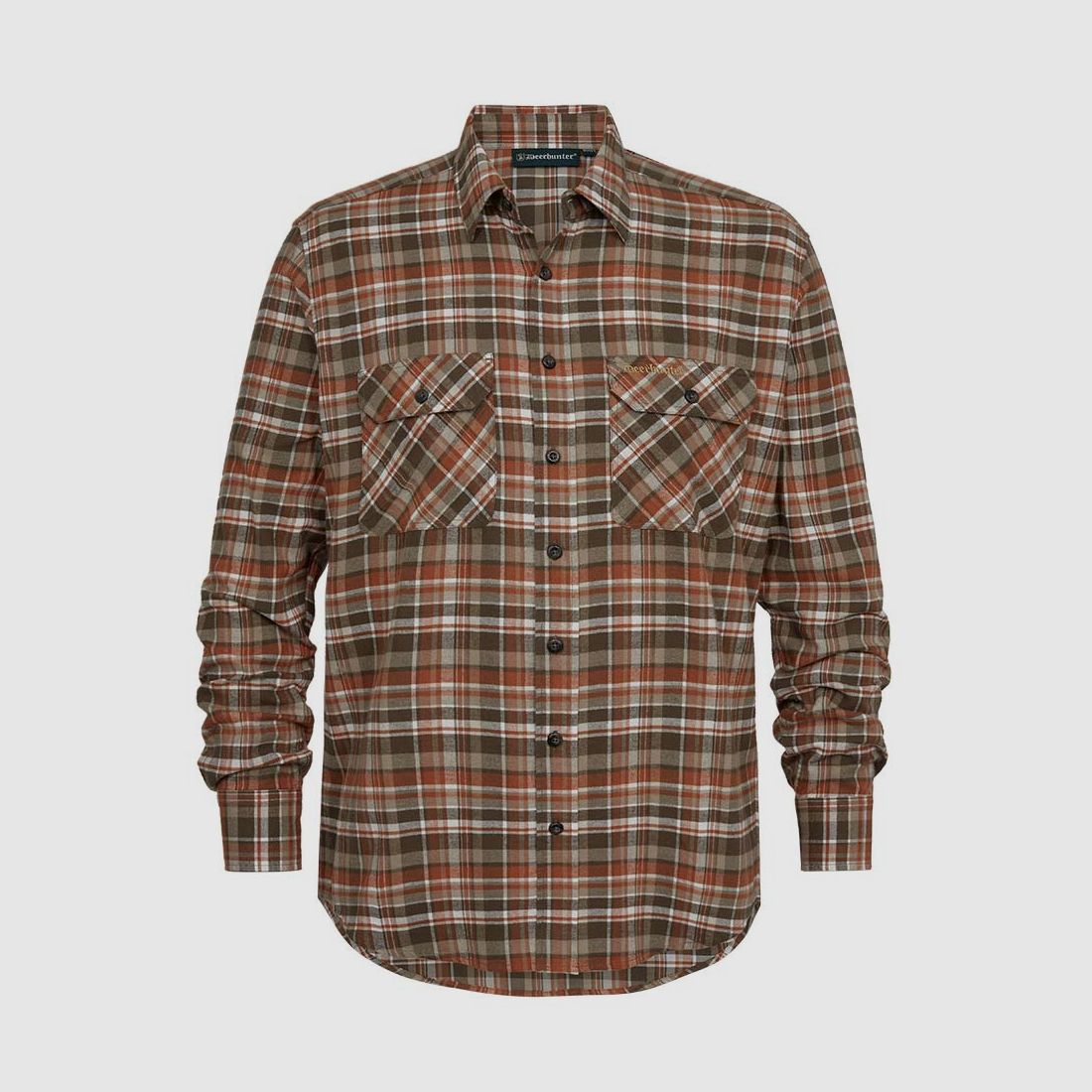 Deerhunter Hemd Andrew Orange Check