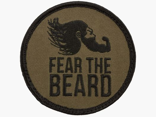 Café Viereck Patch Fear the Beard
