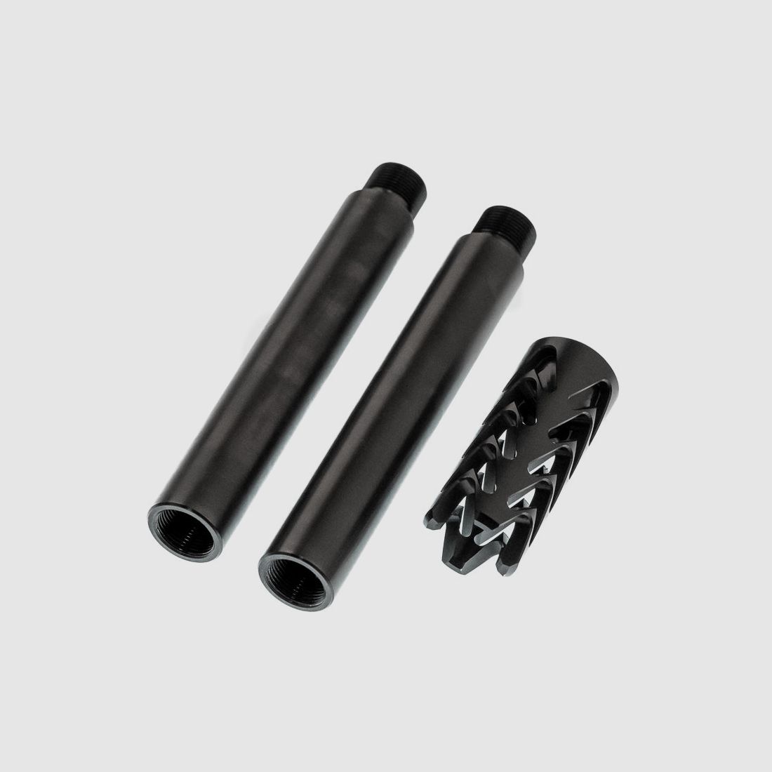 BUNDLE | 2x Sniper Barrel + 1x MUZZLE BRAKE | HDR50 | HDR50-L | HDP50 | GEN.2 Version | Sniper Lauf + Mündungsfeuerbremse | L 31cm | 15x1 Gewinde thread | Cal. 50