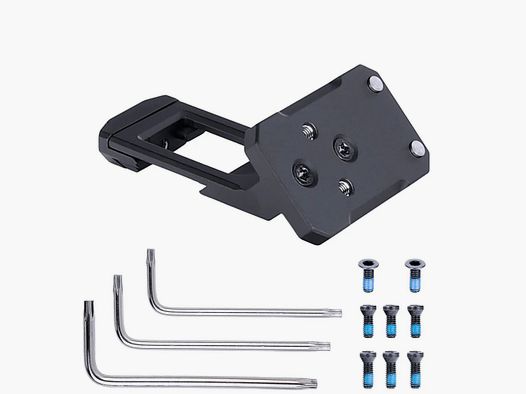 45° abgewinkelte Picatinny-Adapterplatte passend für RMSc-Abdruck kompatibel mit Holosun 407K/507K/EPS