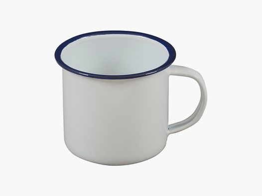 Highlander Emaille Tasse Vintage 280ml Weiß