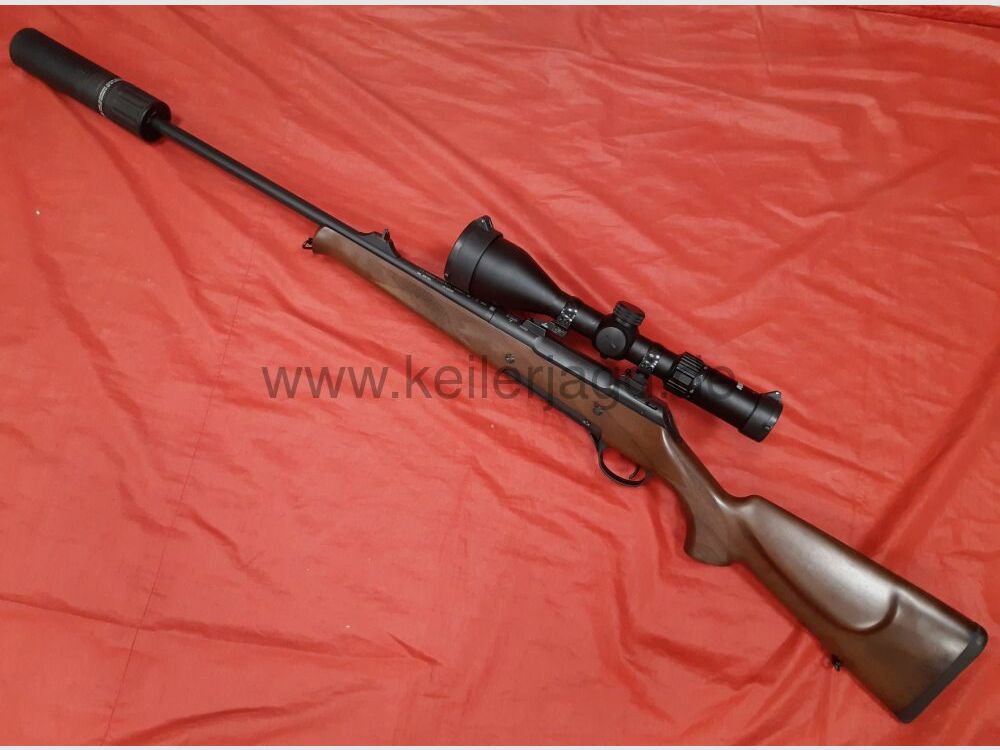 Haenel Jaeger 10 Holzschaft Kal.308 Win + 3-12x56 AKAH-ZFR + Haenel JGR SD