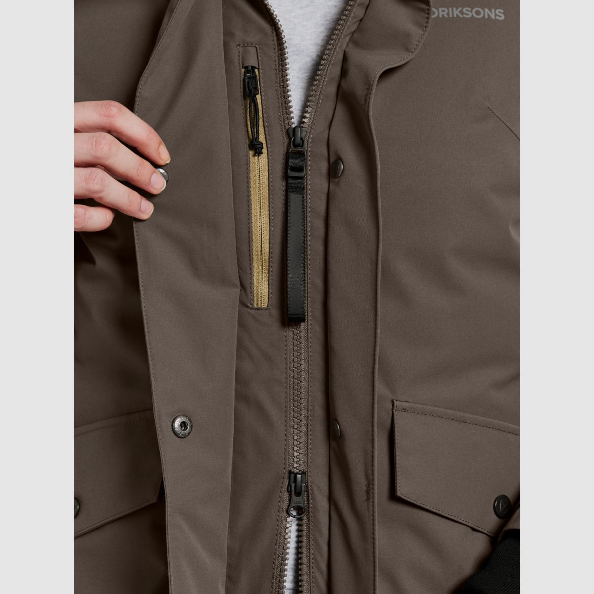 DIDRIKSONS Erika Damen Parka 3 Mocha Brown