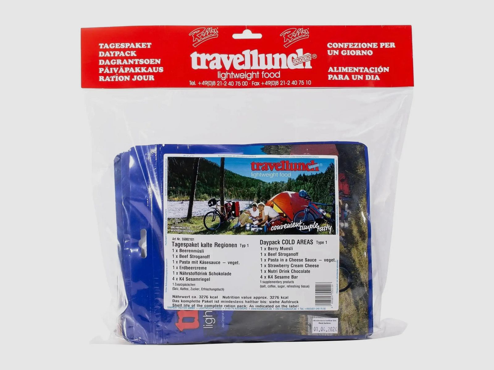 Travellunch Travellunch Tagespaket kalte Regionen Typ 1