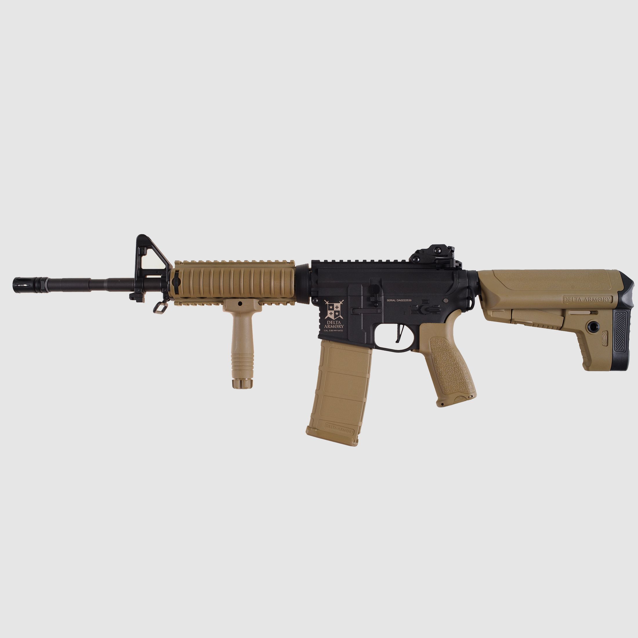 AR15 RIS Charlie ETU (Tan Schwarz) max. 0,5J Delta Armory