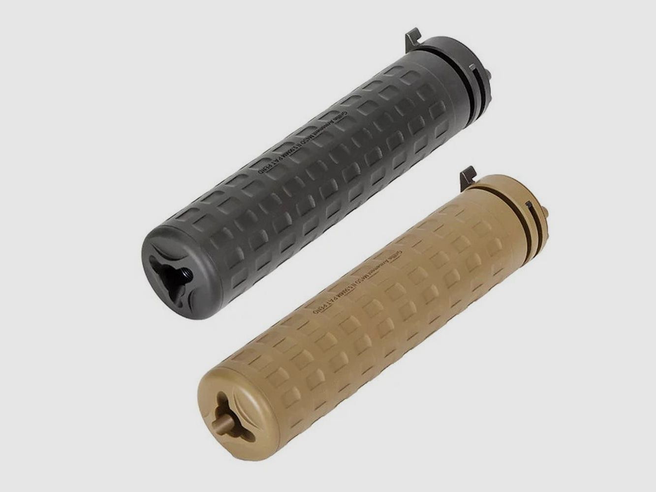 Aluminium Schalldämpfer PTS Syndicate Griffin M4SD-K 138mm Schwarz - Optimale Geräuschreduzierung - Kompatibel mit Airsoft - Leistung und, Bild 2 von 2