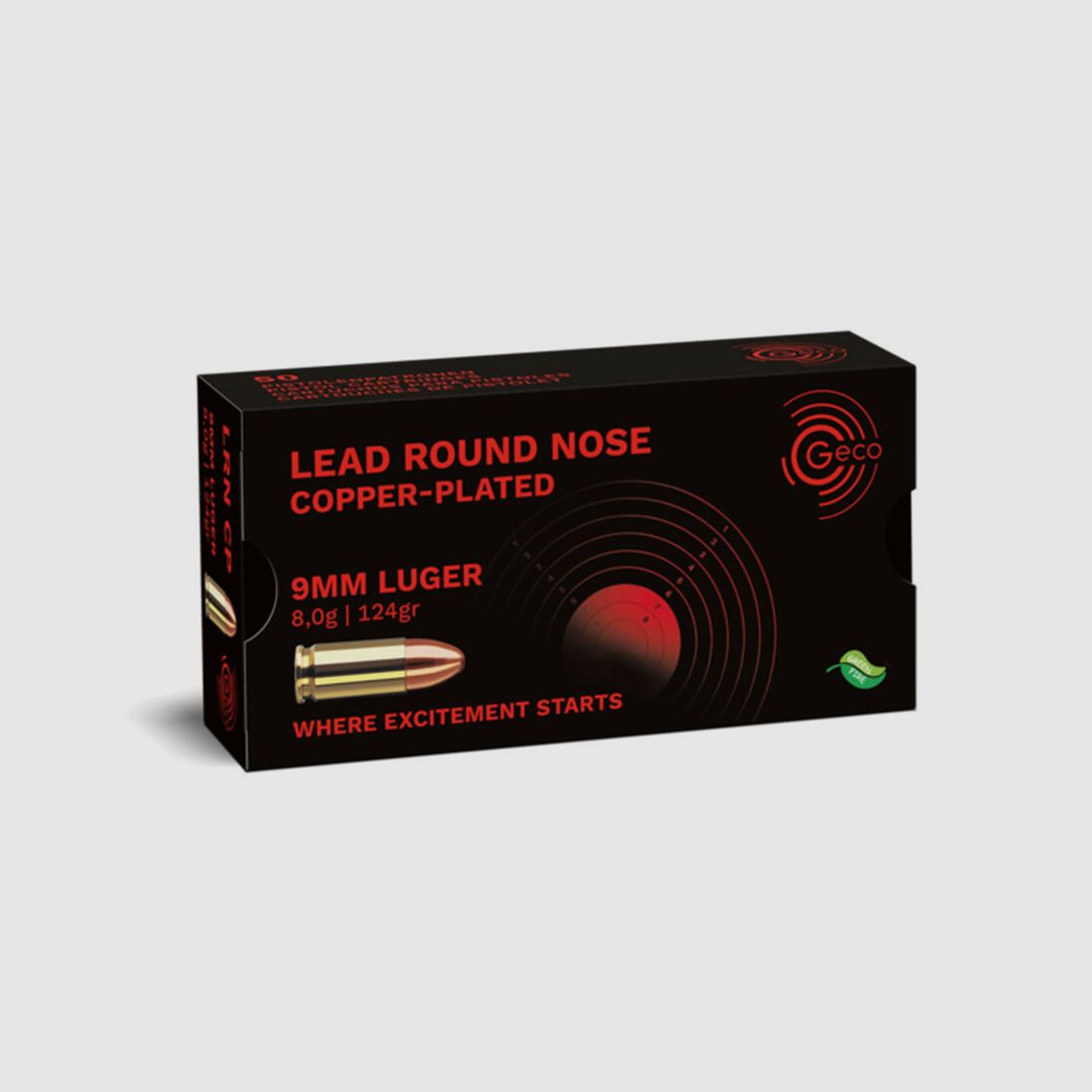 Geco LRN CP SX 124grs 50St 9mmLuger
