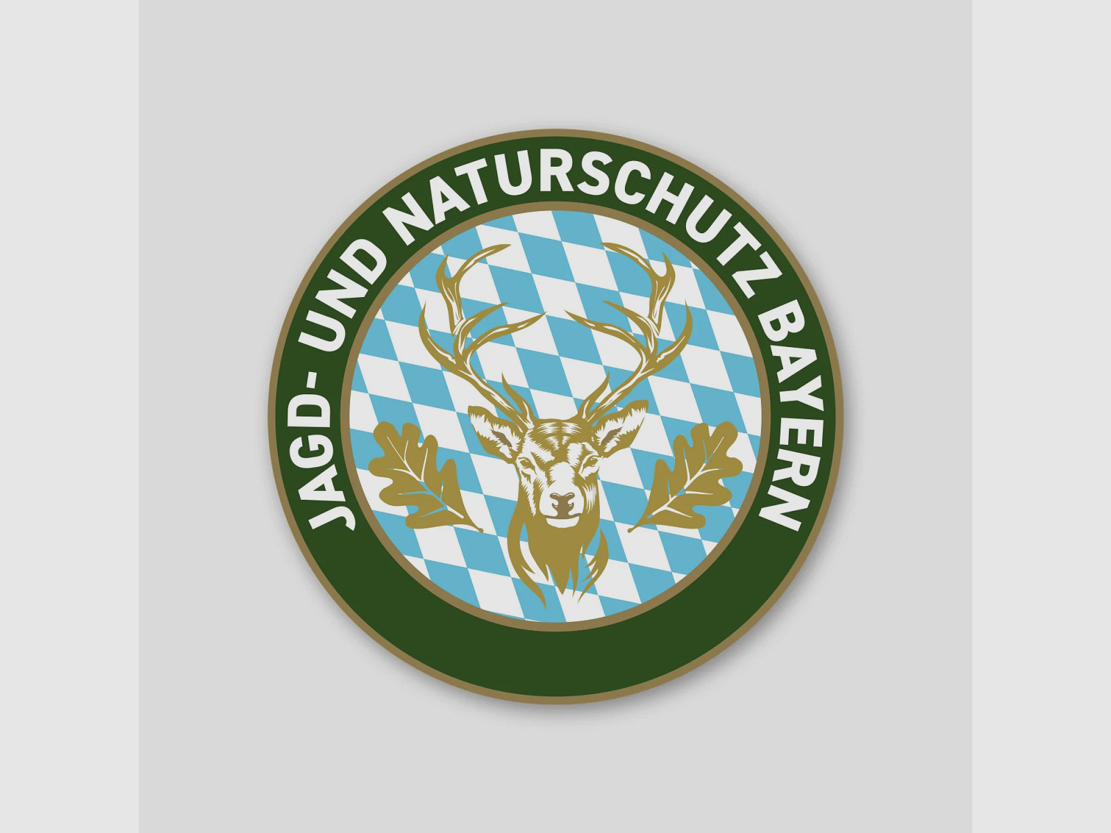 Wiederverwendbare Aufkleber "Jagd- und Naturschutz" Bayern