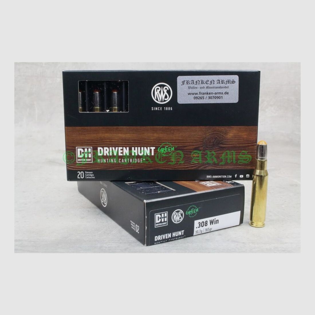 RWS DRIVEN HUNT .308 Win. 165gr. 10,7g 20 Stück Staffelpreis