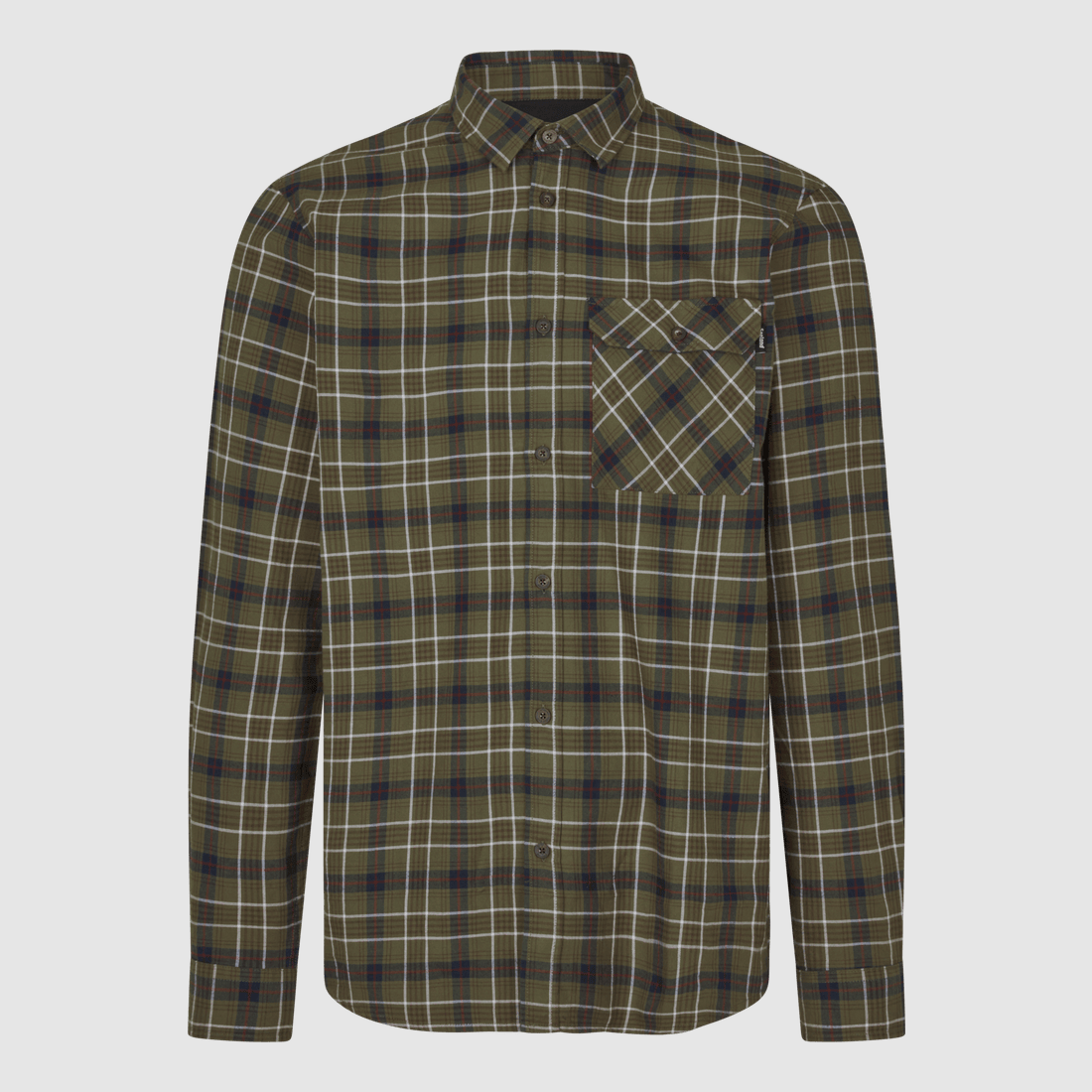 Seeland Glen Flanellhemd Herr Grape Leaf/Dark Navy Check M