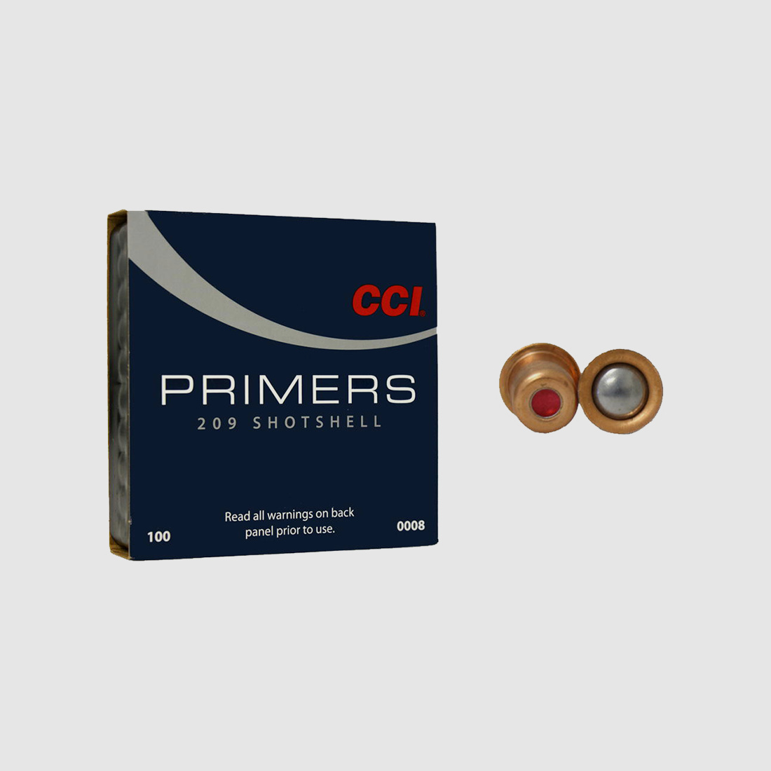 CCI cebadores de cartuchos de perdigones 209 100 piezas