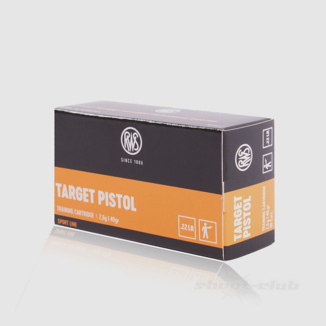 RWS Target Pistol LRN 40grs 50St .22lr