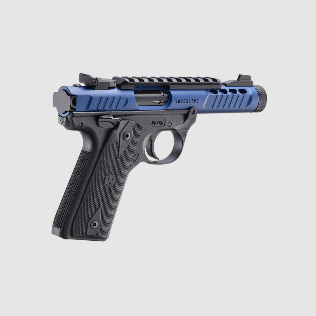 Ruger MARK IV 22/45 LITE .22 LR 4,4"/11,18CM BLAUW ANODIZED 1/2"-28
