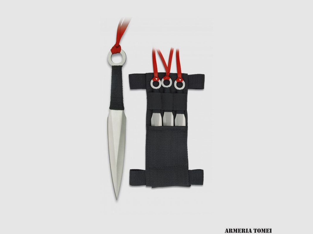 ALBAINOX – ZESTAW 3 NOŻY DO RZUCANIA Z POKROWCEM 16cm