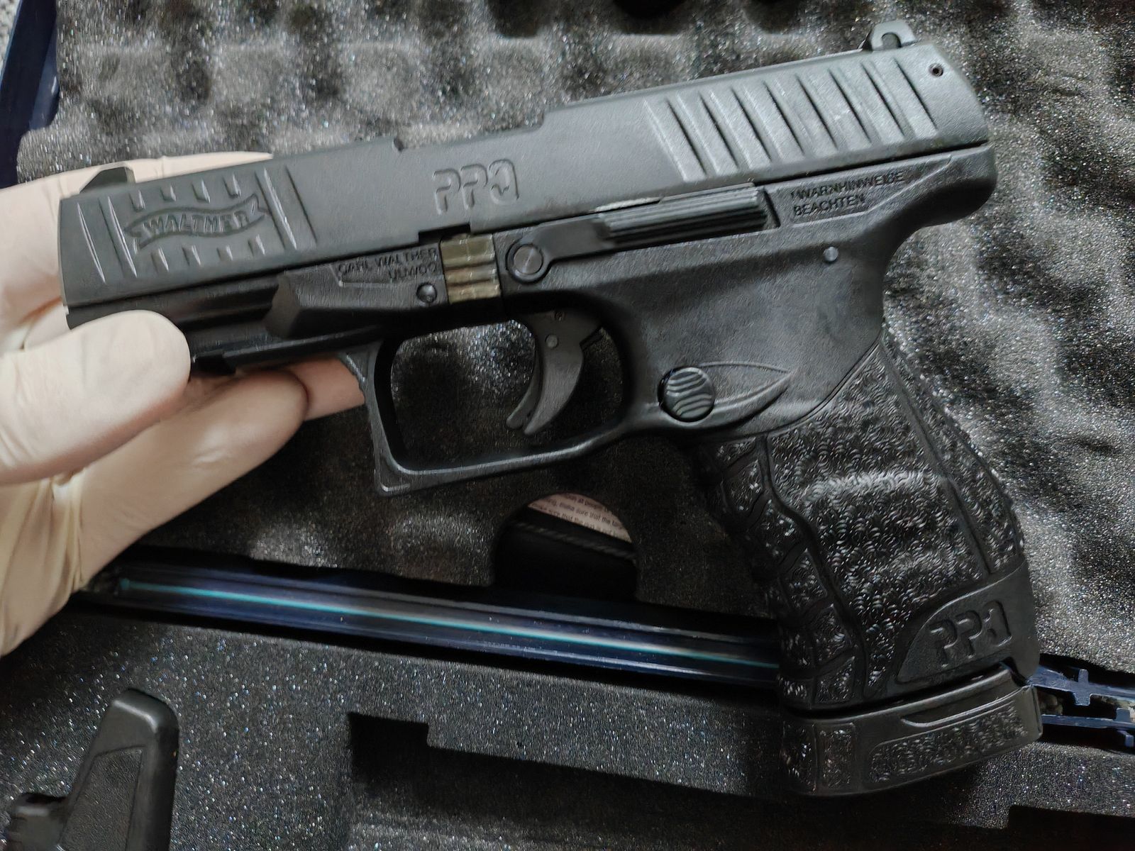 Umarex Walther PPQ NAVY Kit mit Original Walther-Koffer| 9mm P.A.K. Schreckschuss |NEUwertig