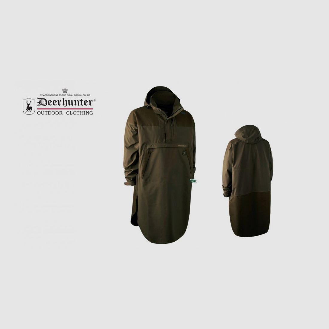 DEERHUNTER Long waterproof jacket Track rain anorak 5074