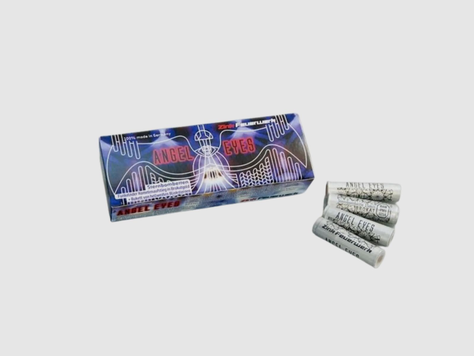 Zink Angel Eyes 20-pack pyrotechnische raketten met wit knipperende sterren