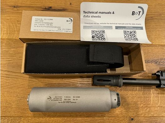 Brügger & Thomet B&T Schalldämpfer RBS QDM mit M.A.R.S. Schnittstelle