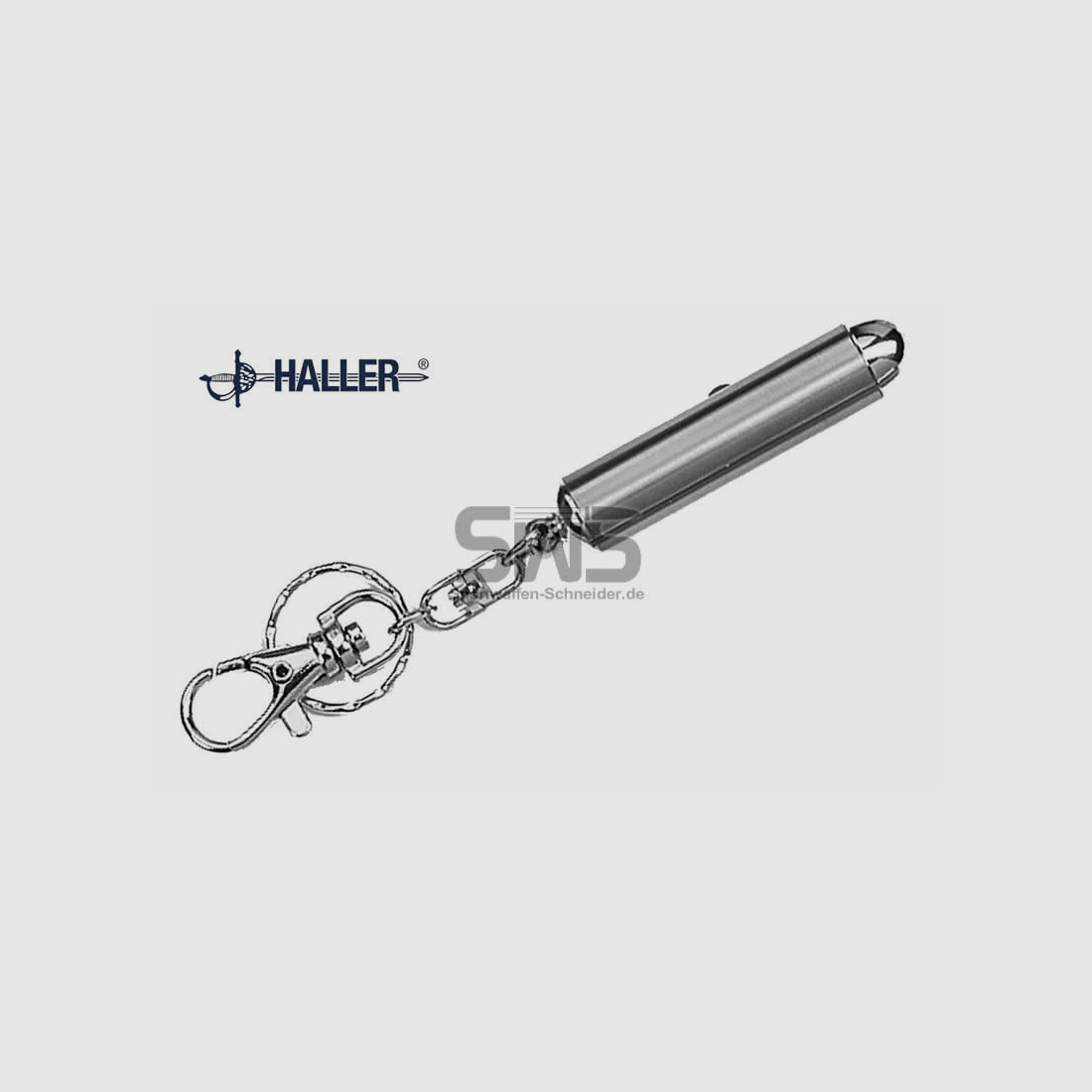 kompakter Laserpointer Klasse 2, SchlĂĽsselanhĂ¤nger, 68 mm x 14 mm (P18)