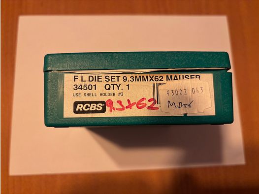 Matrijs 9,3x62 Mauser