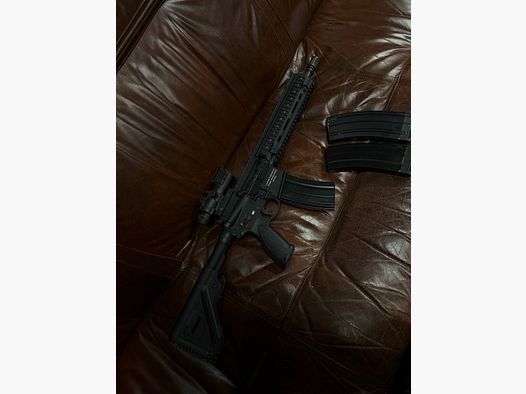 HK416D GBB Airsoft Gewehr inkl. 4x Visier und 3 Magazinen