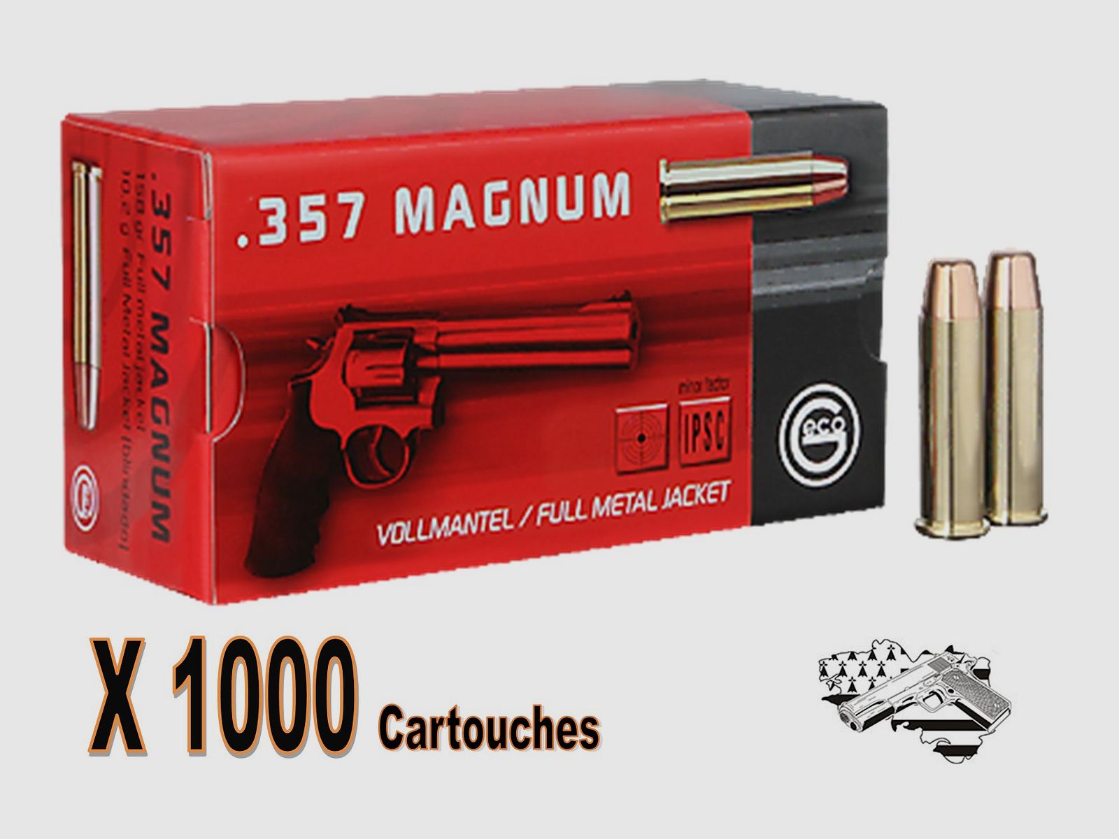GECO Kal. .357 Magnum FMJ 158 grs pro 1000