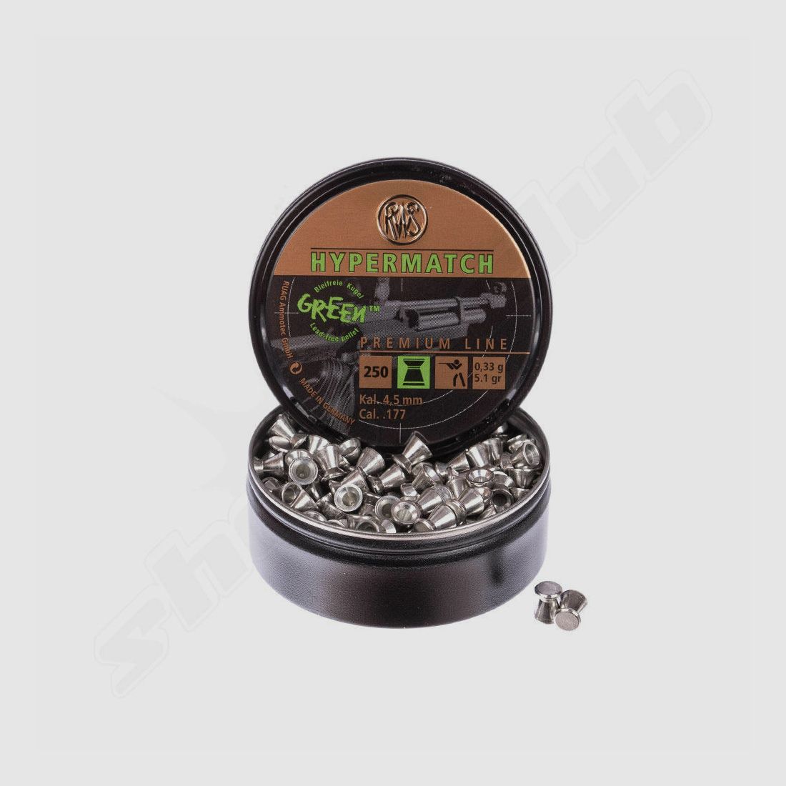RWS Hypermatch Premium 0,33g 250pcs 4,5mm Diabolo