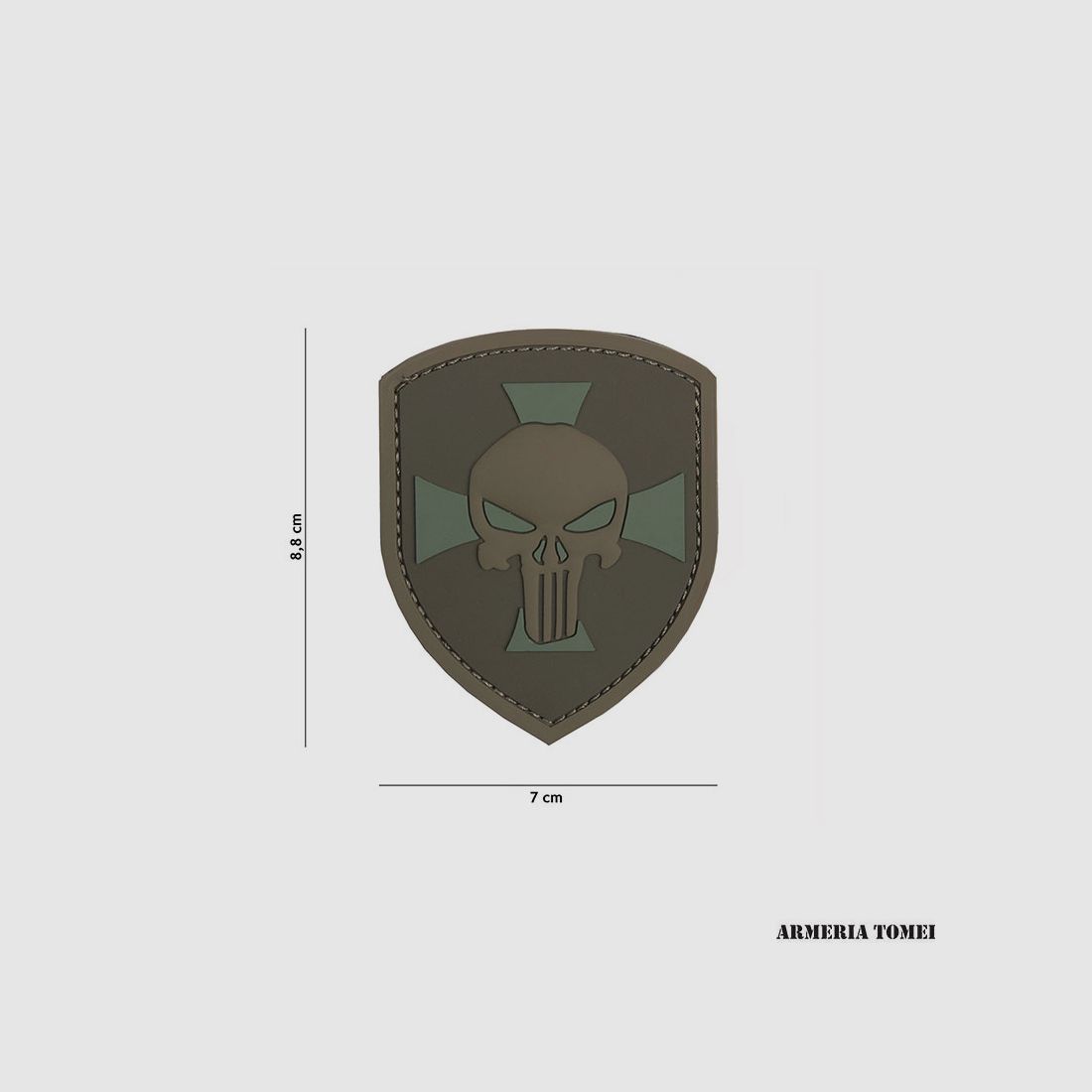PATCH – 3D PVC SCUDO PUNISHER CROCE COYOTE #11132
