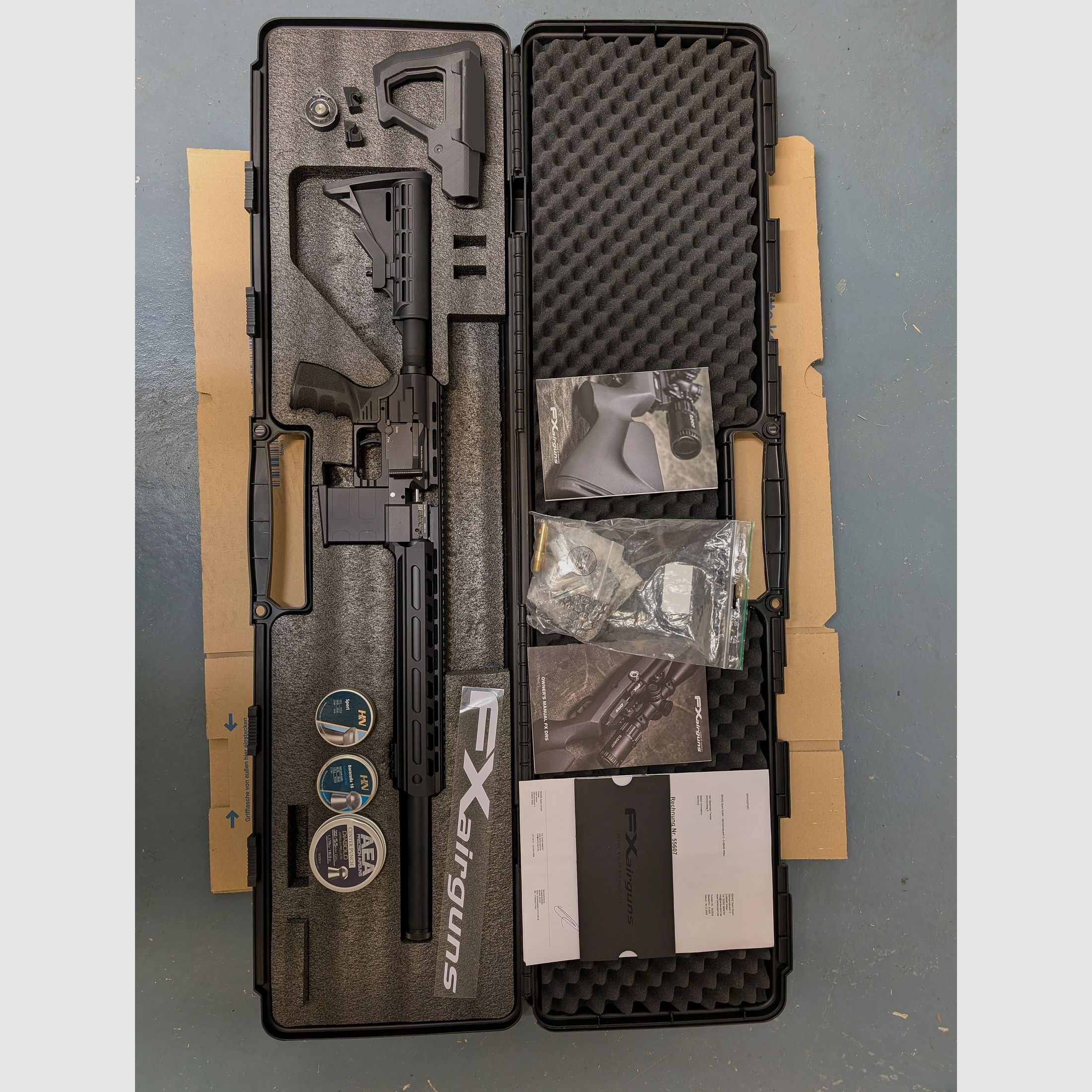 FX DRS Tactical 7,5Joule Cal. 5,5mm mit Zubehör 