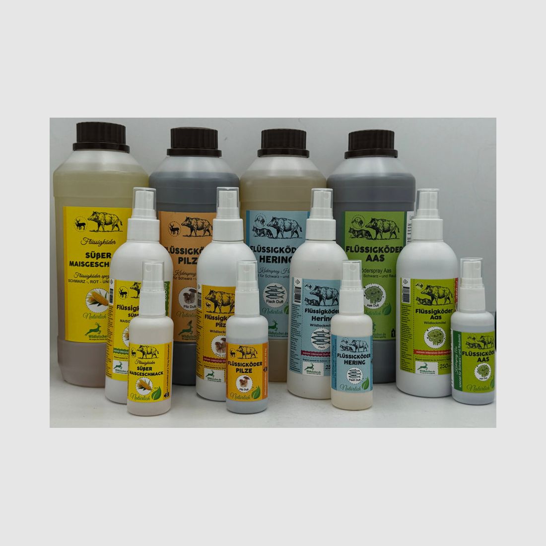 Wildlutscher Flüssigköder und Köderspray verschiedene Varianten