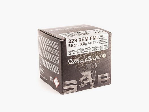 Sellier & Bellot 223 Remington fmj 55gr