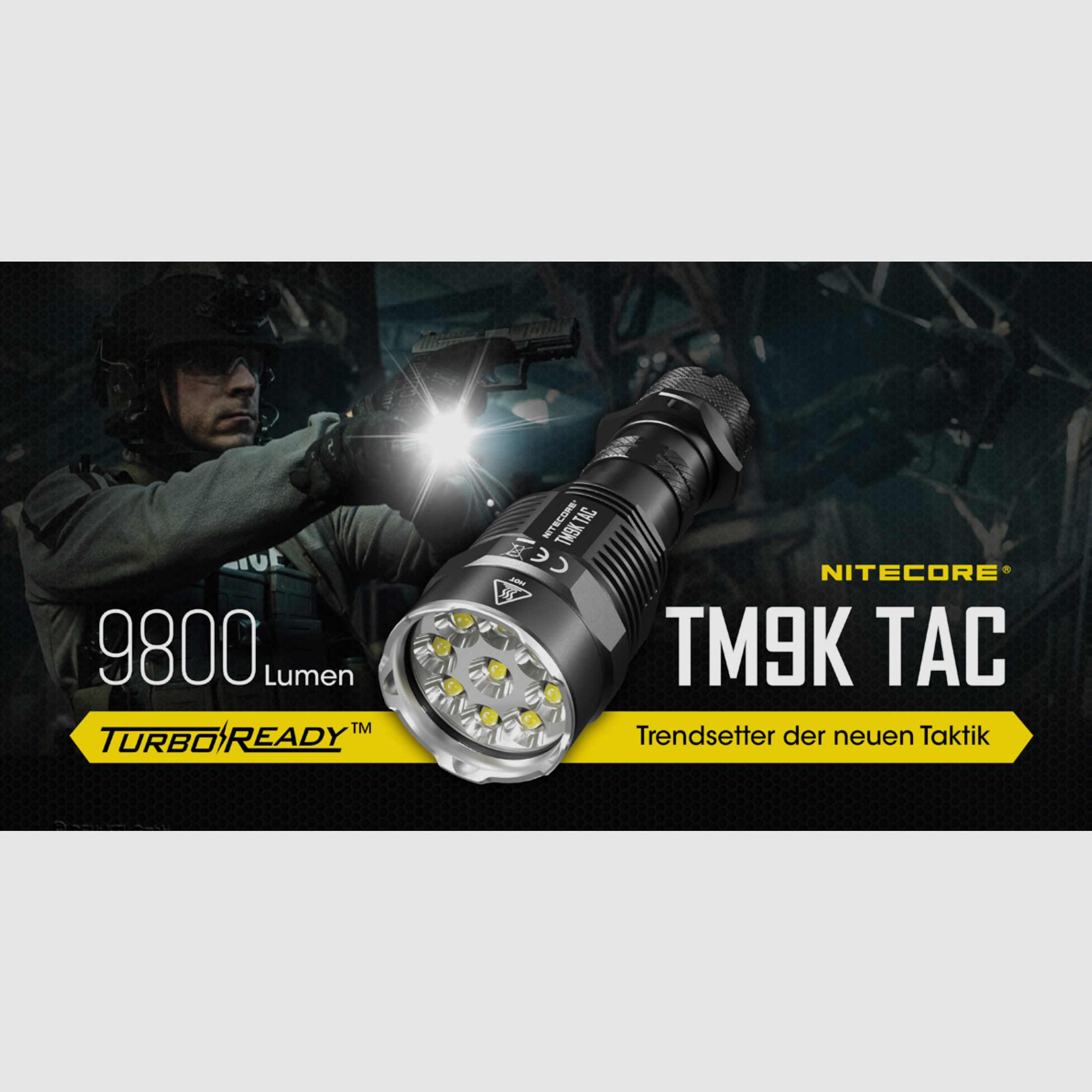 Nitecore Taschenlampe TM9K TAC 9800 Lumen