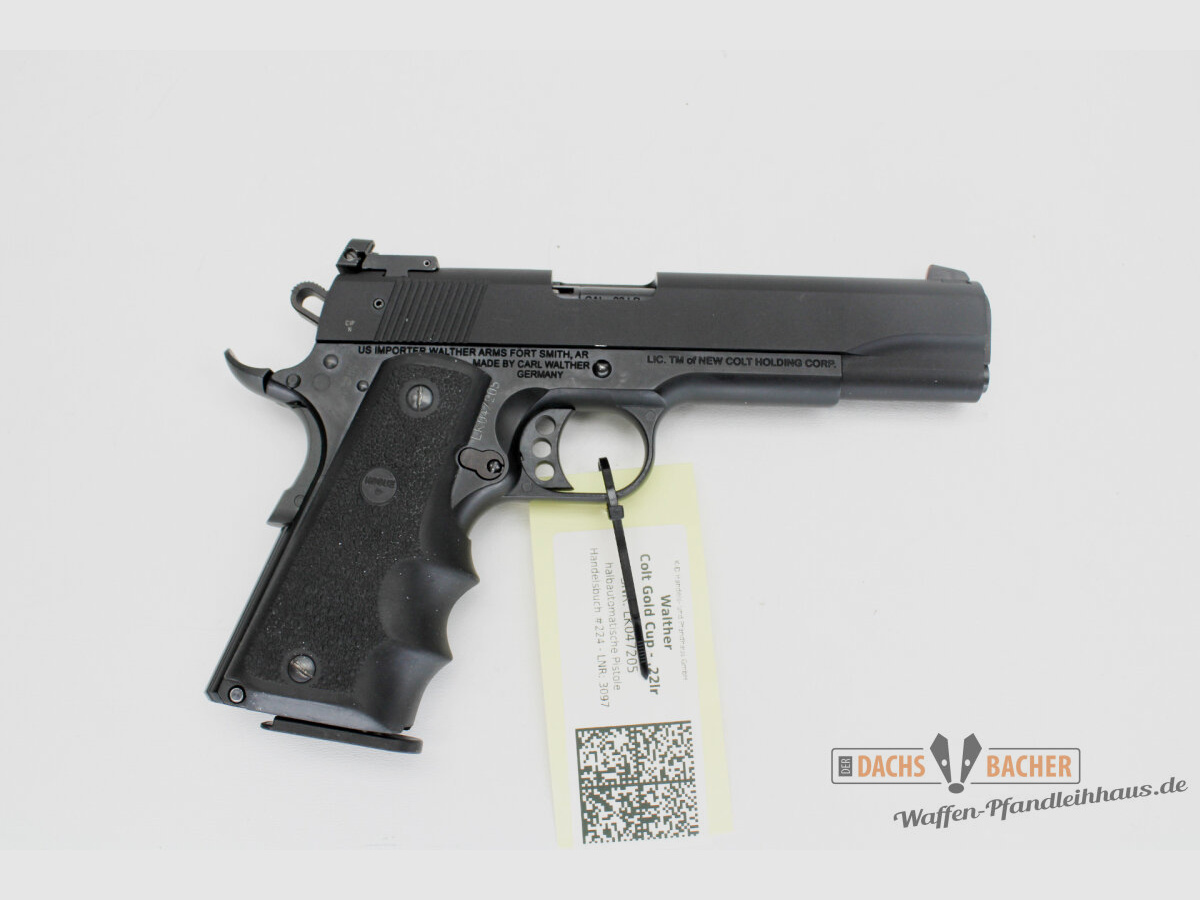 Pistole Walther Colt Gold Cup Trophy Kal. .22lfB inkl Box