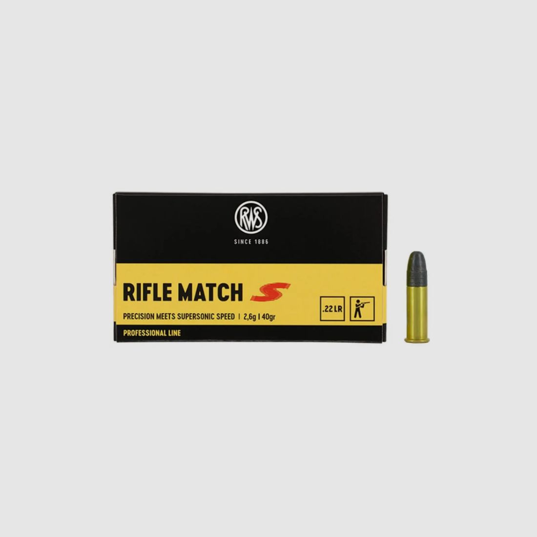 RWS Rifle Match S .22 LR RN 40 Grain 50 Stk.