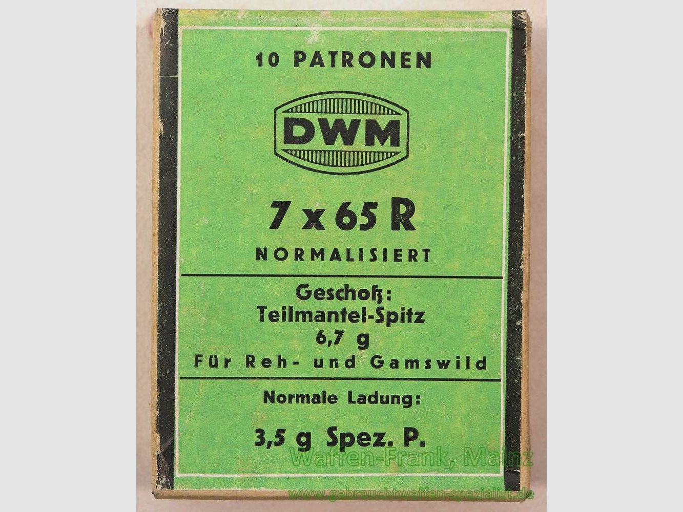 DWM, Karlsruhe Büchsenpatronen 7x65R