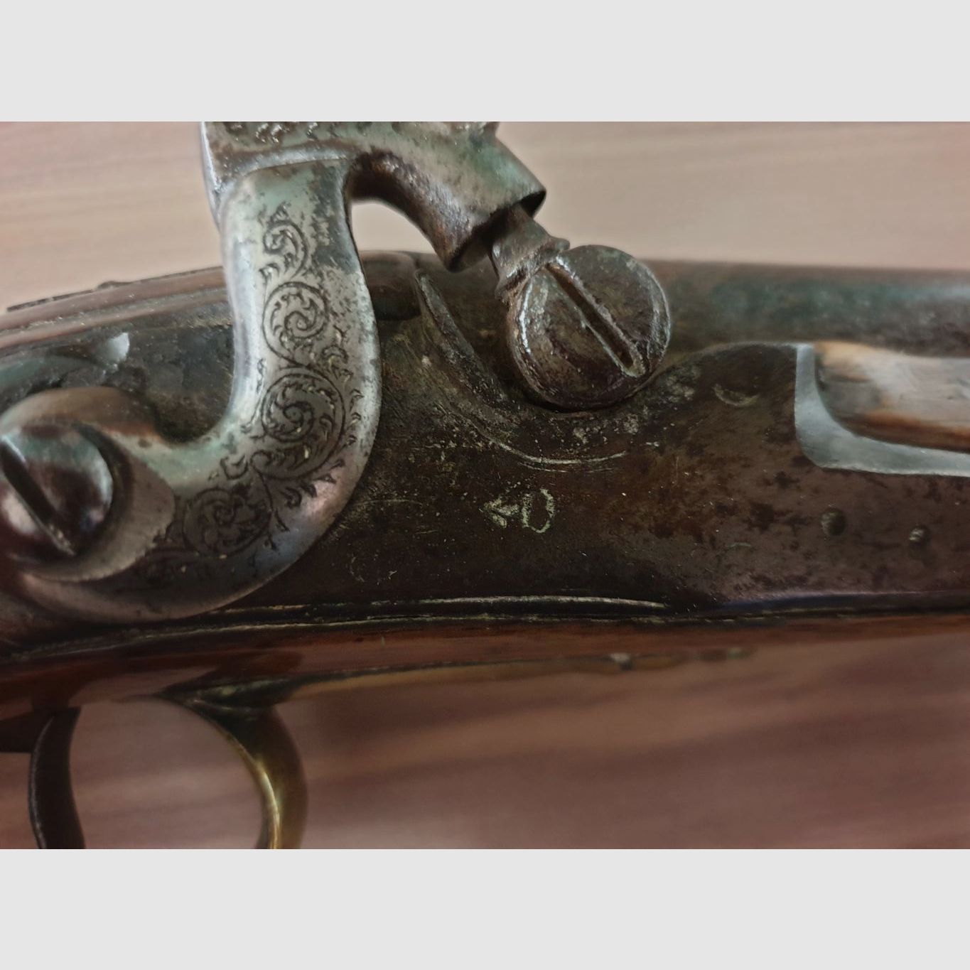 English officer's pistol before 1742
