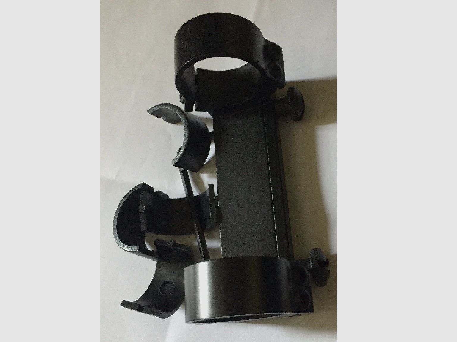 SLITTA BO ANELLI 30MM WEAVER CON ADATTATORE 1", immagine 2 di 2