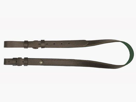 Cinghia per fucile in pelle marrone, 30 mm