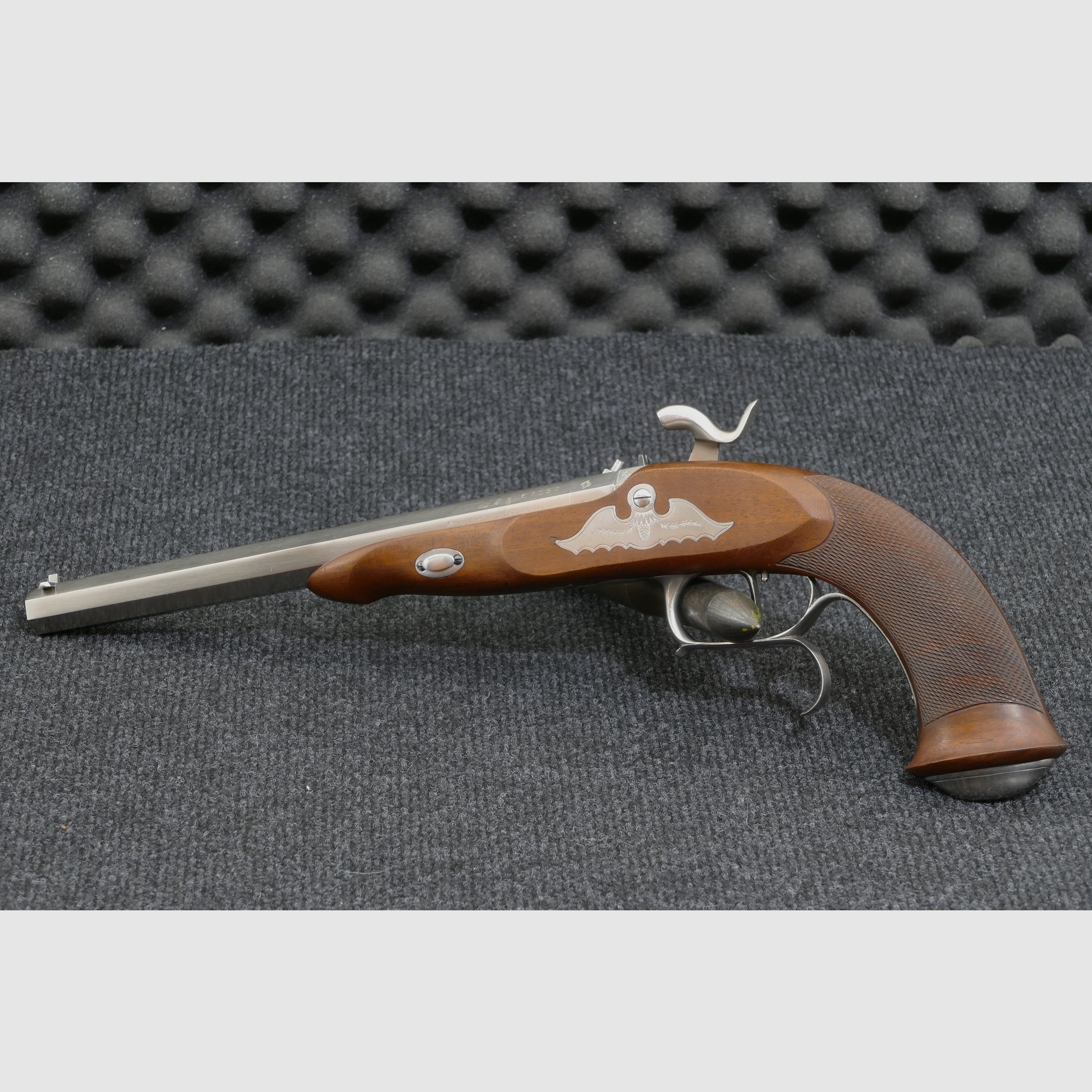 Percussion muzzleloader Davide Pedersoli pistol Le Page Target International .44 (BlackPowder), excellent condition, high-resolution images, immagine 5 di 11
