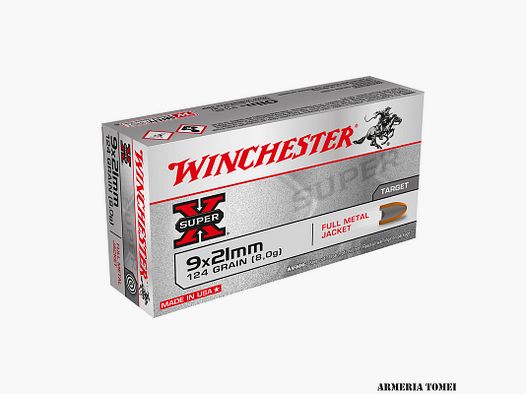WINCHESTER – 9x21mm 124GR VOLL-METALL-HÜLSE
