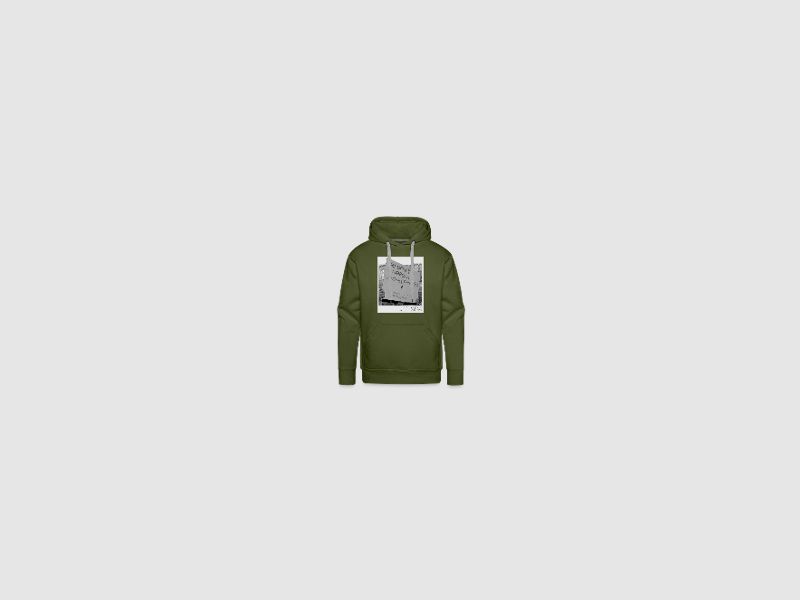 you don't need a semi-automatic - Männer Premium Hoodie Grau meliert