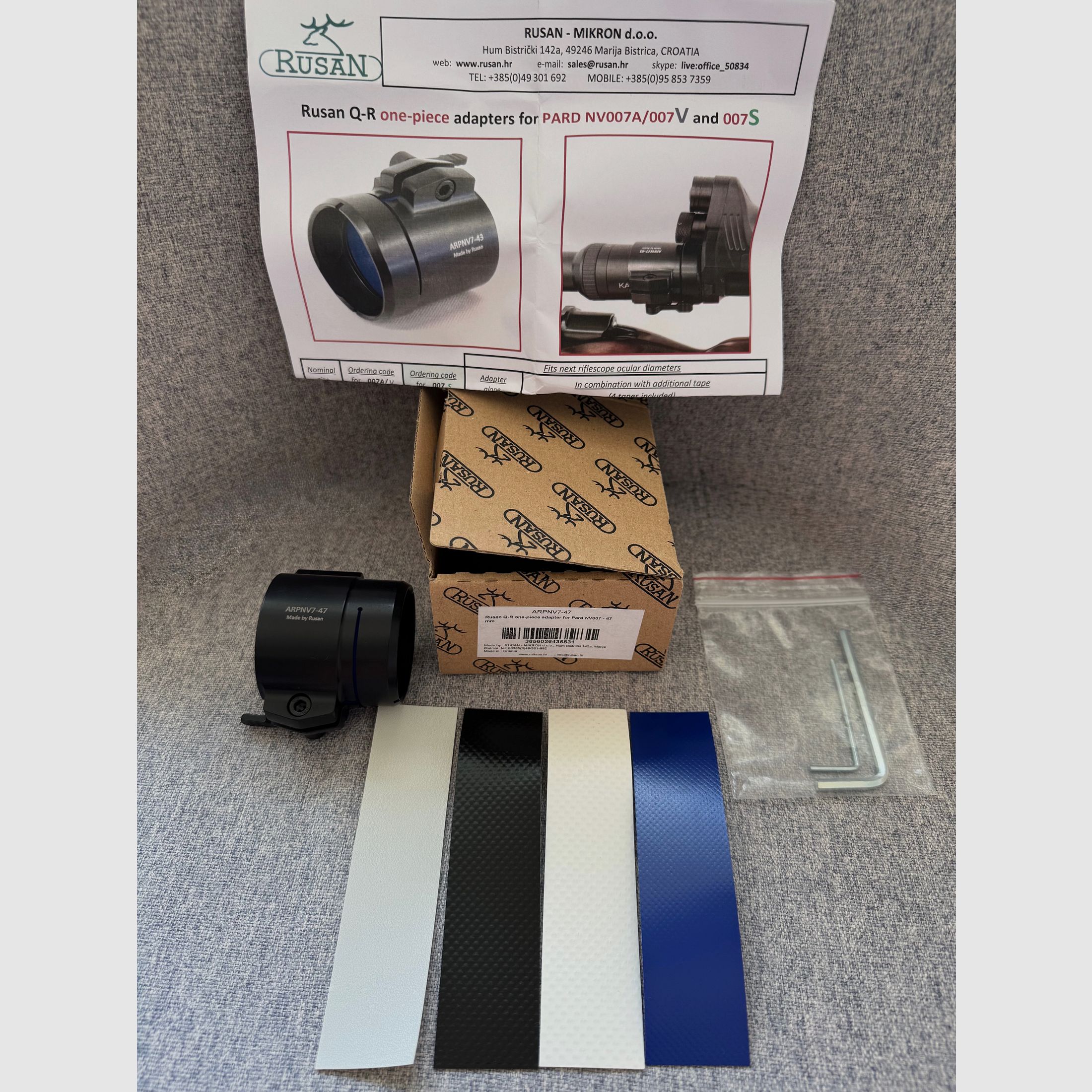 Rusan Adapter ARPNV7-47 für Sytong und Pard NV007a