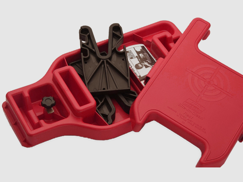 MTM Reinigungs- & Schießauflage mit Transportkoffer SNCC-30 rot