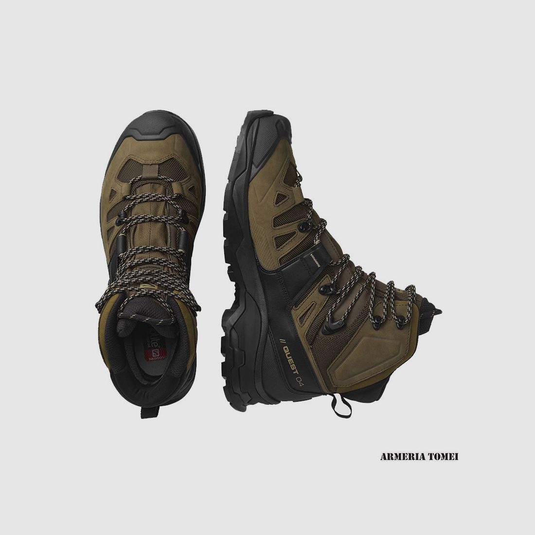 SALOMON – MAN – QUEST 4 GTX Desert Palm / Black / Kelp, afbeelding 4 van 6