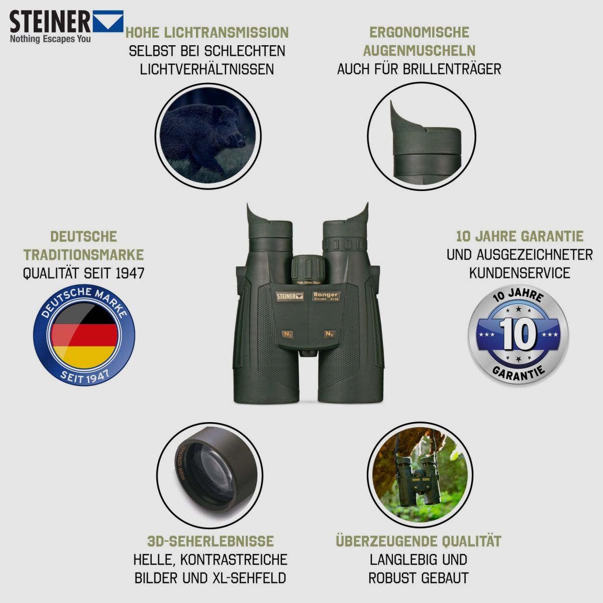 STEINER Prismáticos RANGER Xtreme 8x56