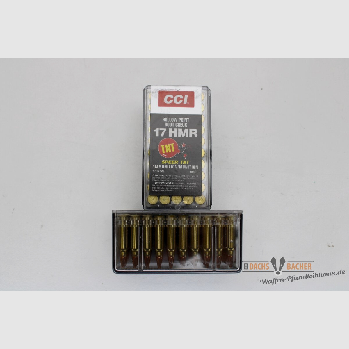 CCI .17 HMR Speer 17gr HP BC Hollow Point Bout Creux 50 Schuß