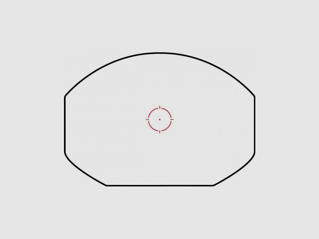 Hawke Vantage Reflexvisier 1x34 Kreispunkt, Weaverschiene, Circle Dot - Red