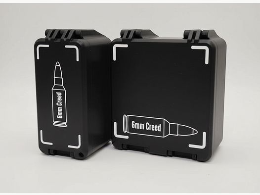 Filamelt Munitionsbox / 6mm Creedmoor / 'Klapp- / Rastdeckel' / Patronenbox, Ammo Box
